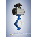 PTFE Seat Pneumatic Wafer Butterfly Valve (D67A1X-10/16)